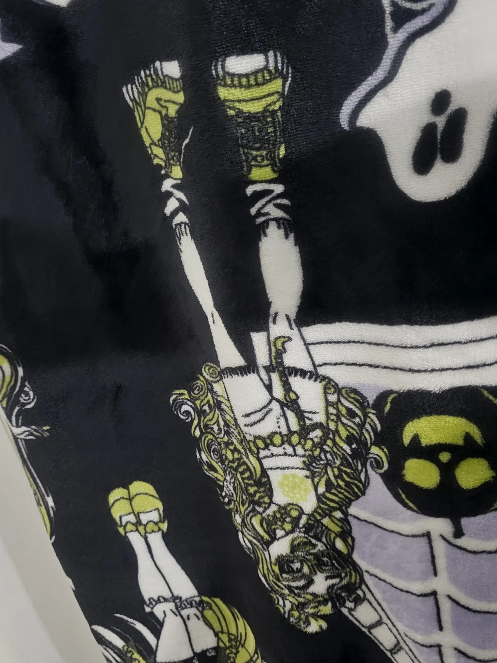 Monster High Halloween Character Plush Throw Blanket 50x70 Goth Spooky NWT